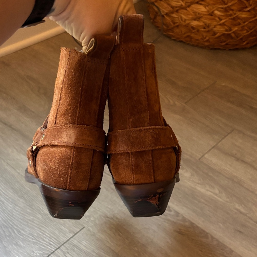 Madewell Brown Suede Ankle Boots - Picture 4 of 4